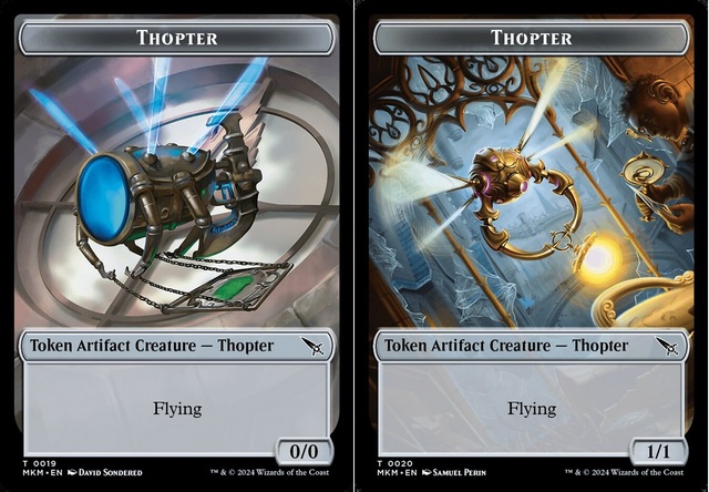 Thopter (0019) // Thopter (0020) Double-Sided Token - Foil