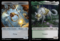 Thopter (0020) // Voja Fenstalker (0013) Double-Sided Token - Foil