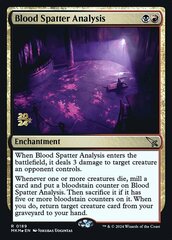 Blood Spatter Analysis - Foil - Prerelease Promo