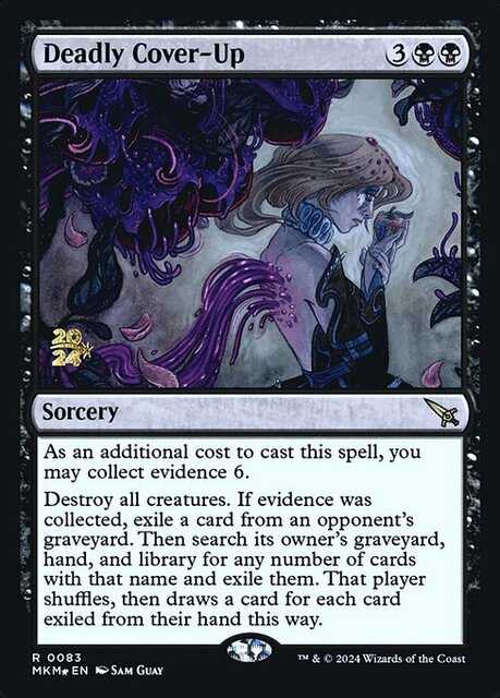 Deadly Cover-Up - Foil - Prerelease Promo