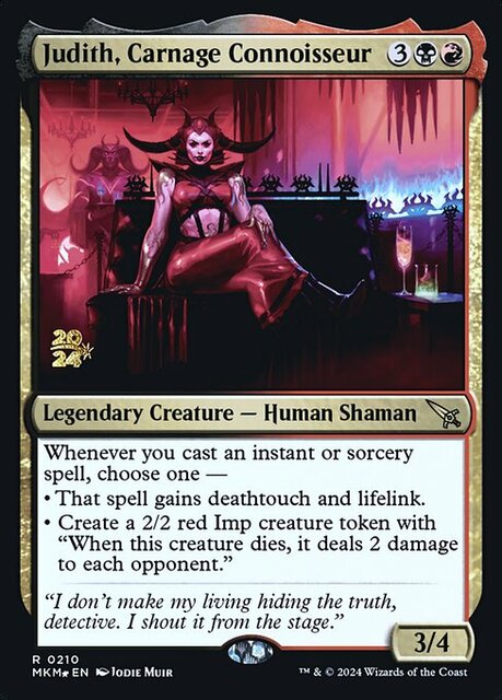 Judith, Carnage Connoisseur - Foil - Prerelease Promo