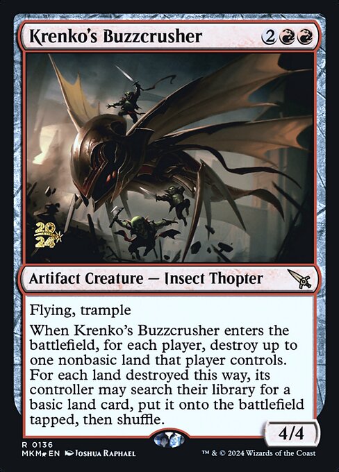 Krenkos Buzzcrusher - Foil - Prerelease Promo