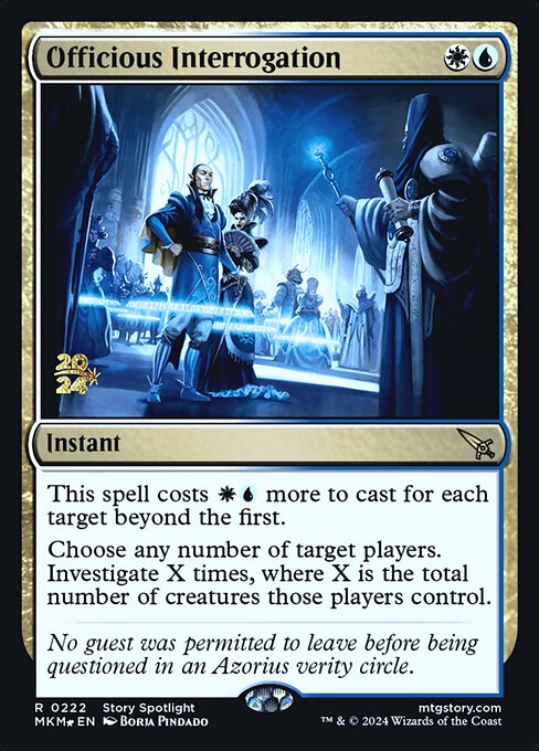 Officious Interrogation - Foil - Prerelease Promo