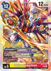 ShineGreymon - BT12-043 SR - P (2023 Regionals Participant) - Foil