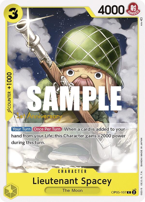 Lieutenant Spacey - OP05-107 - C (1st Anniversary Tournament Cards)