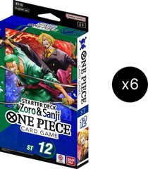 One Piece CCG Starter Deck ST12 Display - Zoro & Sanji