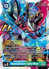 Imperialdramon: Fighter Mode - BT12-031 - SR (2023 Regionals Participant) - Foil