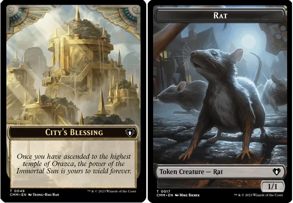 Citys Blessing (0049) // Rat (0017) Double-Sided Token