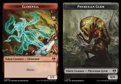 Elemental (0024) // Phyrexian Germ (0016) Double-Sided Token