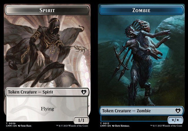 Spirit (0039) // Zombie (0013) Double-Sided Token