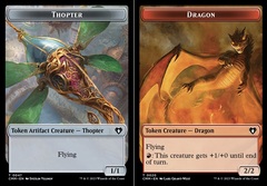 Thopter (0047) // Dragon (0020) Double-Sided Token