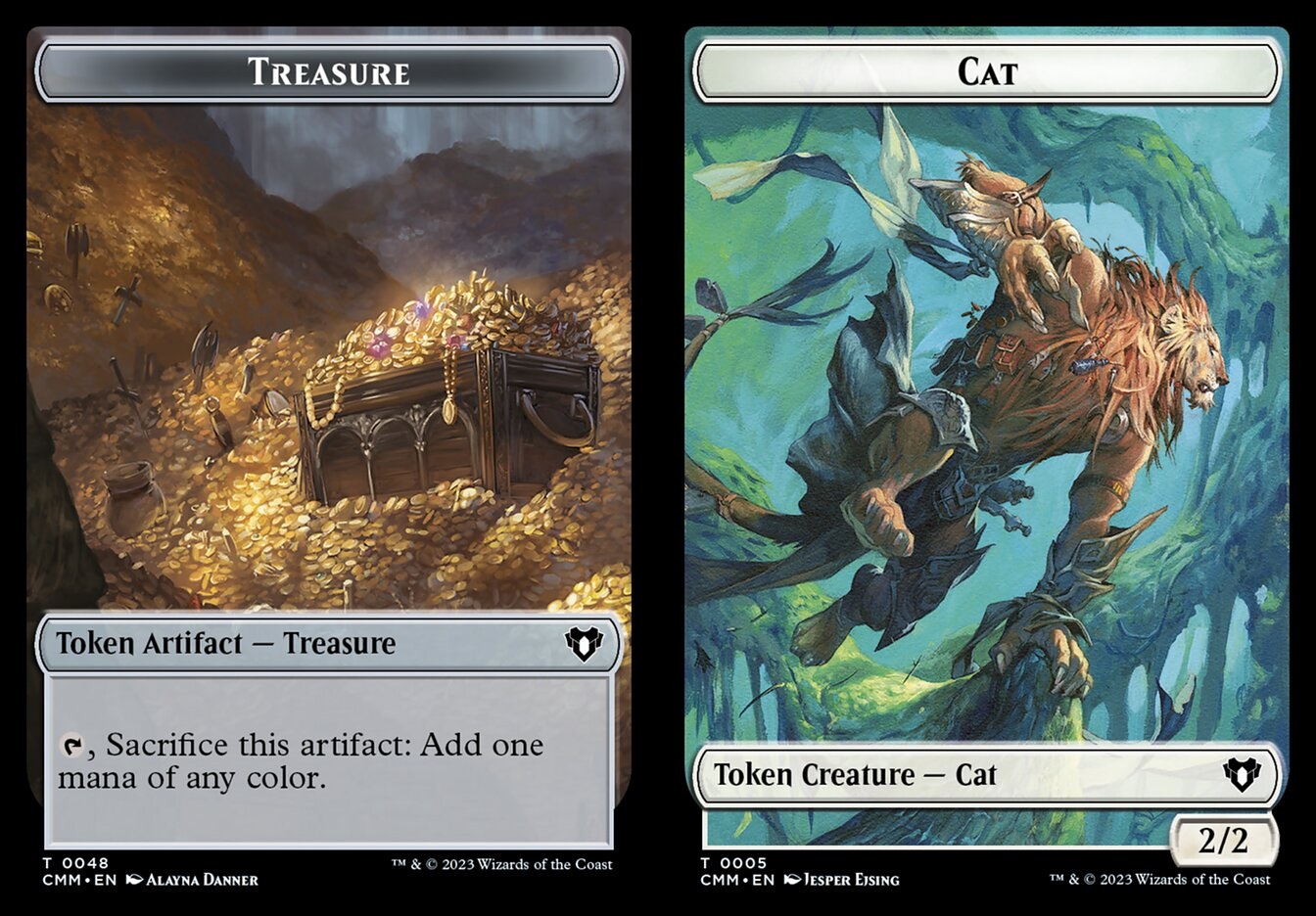 Treasure (0048) // Cat (0005) Double-Sided Token