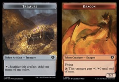 Treasure (0048) // Dragon (0020) Double-Sided Token