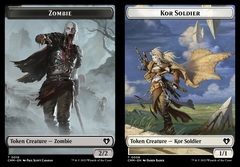 Zombie (0019) // Kor Soldier (0008) Double-Sided Token