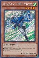 Elemental HERO Stratos - BLC1-EN003 - Secret Rare - Limited Edition