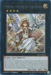 Minerva, the Exalted Lightsworn (Silver) - BLC1-EN013 - Ultra Rare - 1st Edition