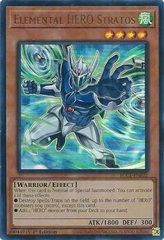 Elemental HERO Stratos (Alternate Art) - BLC1-EN022 - Ultra Rare - 1st Edition