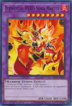 Elemental HERO Nova Master - BLC1-EN068 - Commun - 1ere edition // Battles of Legend: Chapter 1