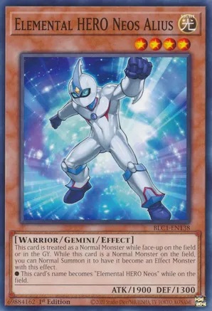 Elemental HERO Neos Alius - BLC1-EN138 - Common - 1st Edition