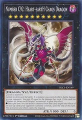 Number C92: Heart-eartH Chaos Dragon - BLC1-EN149 - Common - 1st Edition