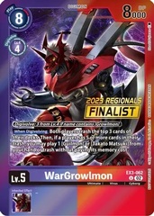 WarGrowlmon - EX3-062 - U (2023 Regionals Finalist) - Foil