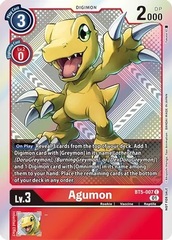 Agumon - BT5-007 (New Awakening Pre-Release Tournament Winner Card) - Foil