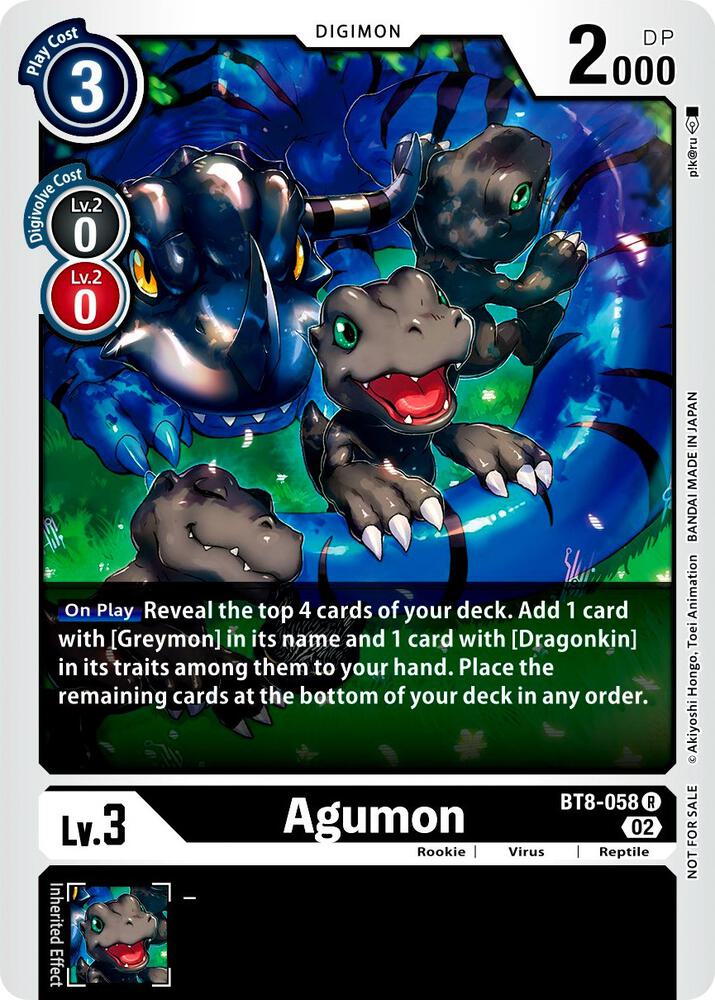 Agumon - BT8-058 - R (Xros Encounter Pre-Release)