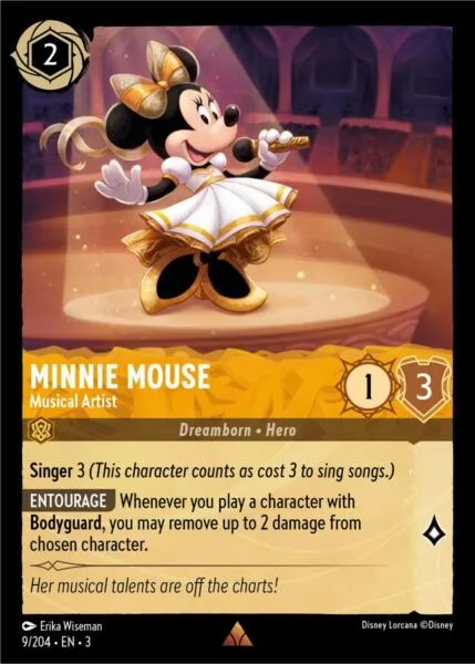 Minnie Mouse - Musical Artist - Rare - 9/204