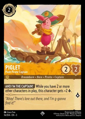 Piglet - Pooh Pirate Captain - 16/204 - Super Rare - Cold Foil