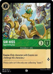 Sir Hiss, Aggravating Asp (0086) - Cold Foil