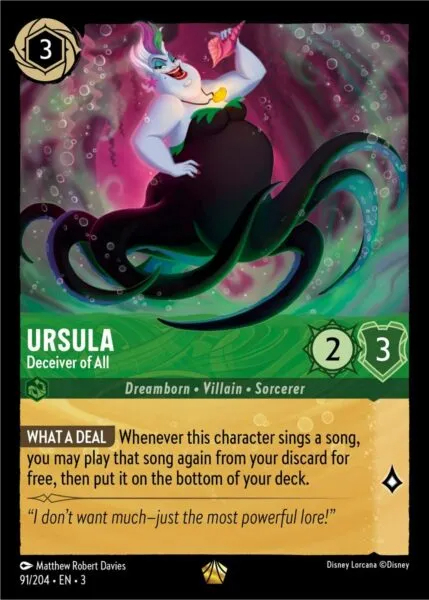 Ursula - Deceiver of All - 91/204 - Legendary