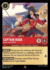 Captain Hook - Master Swordsman - 105/204 - Rare