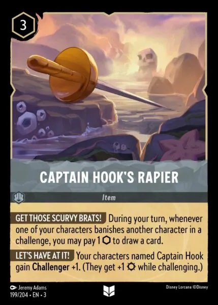 Captain Hooks Rapier - 199/204 - Uncommon