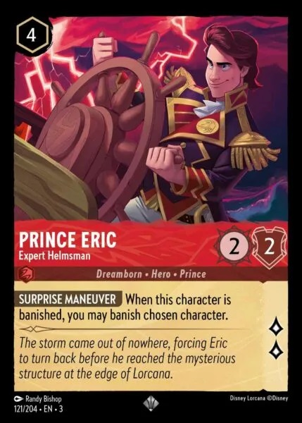 Prince Eric - Expert Helmsman - 121/204 - Super Rare