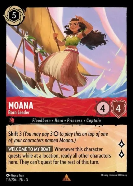 Moana - Born Leader - 116/204 - Rare