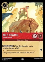 Milo Thatch - Spirited Scholar - 115/204 - Common