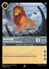 Mufasa - Champion of the Pride Lands - 185/204 - Rare - Cold Foil