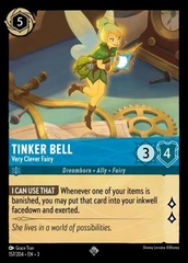 Tinker Bell - Very Clever Fairy - 157/204 - Super Rare - Cold Foil