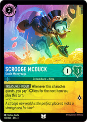 Scrooge McDuck - Uncle Moneybags - 155/204 - Uncommon - Cold Foil