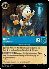 Huey - Savvy Nephew - 145/204 - Rare - Cold Foil