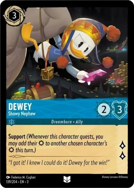 Dewey - Showy Nephew - 139/204 - Uncommon - Cold Foil