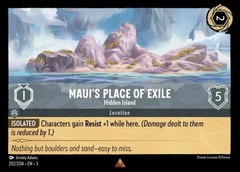 Maui's Place of Exile - Hidden Island - 202/204 - Rare - Cold Foil