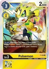 Pulsemon - P-028 - P (Double Diamond Pre-Release) - Foil