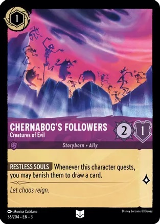 Chernabogs Followers - Creatures of Evil - 36/204 - Uncommon - Cold Foil