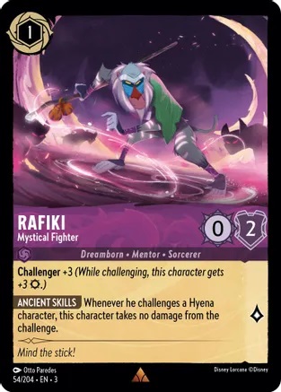 Rafiki - Mystical Fighter - 54/204 - Rare - Cold Foil