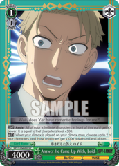 Answer He Came Up With, Loid - SPY/S106-E053 - C