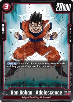 Son Gohan : Adolescence - FB01-016 - R - Holofoil