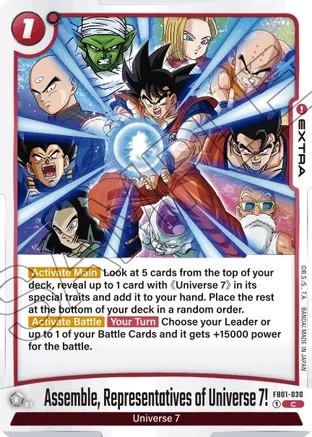 Assemble, Representatives of Universe 7! - FB01-030 - C