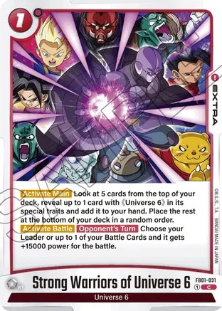 Strong Warriors of Universe 6 - FB01-031 - C