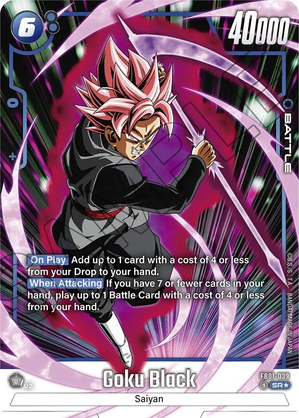 Goku Black - FB01-039 - SR - Alternative Art - Holofoil